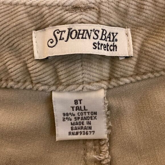 ST JOHN’S BAY Stretch 8T Unisex Wide leg Corduroy Pant - Picture 5 of 12
